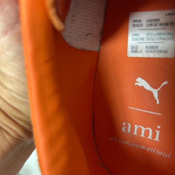 Puma x Ami Alexandre Mattiussi Suede Sneakers Rust Orange Size 6.5 US - Picture 7 of 9